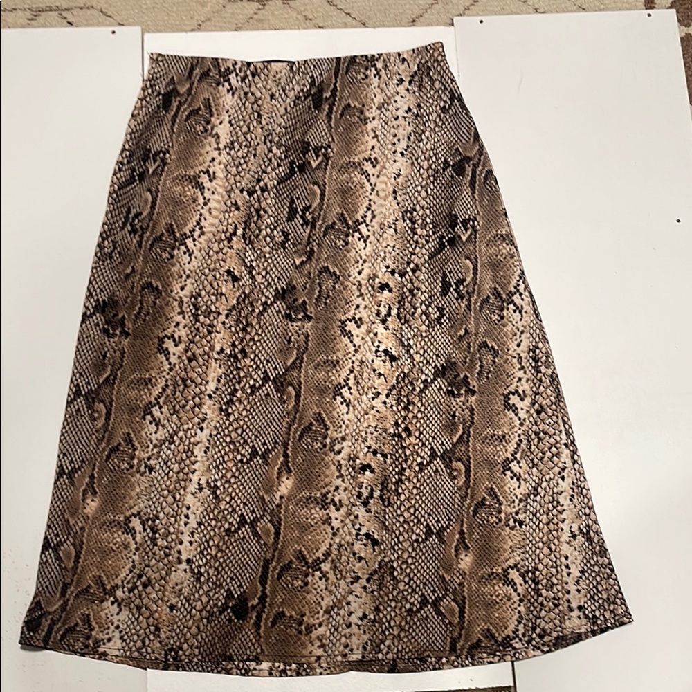 Sanctuary multicolored midi A-line skirt cocktail night out
